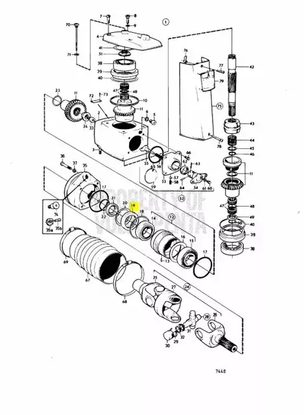 Tiiviste/Stefa/Sealing Ring Volvo AQ270-AQ290 SP DP - Sisäperämoottorin osat - 11959 - 2