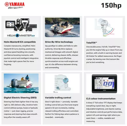 Yamaha F150 XC X-riki Mekaaninen hallinta - Yamaha perämoottorit - 50619 - 1