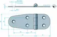 LUUKKUSARANA 81710 40MM KIILL. - Veneen lukot ja saranat - M9516003039 - 1