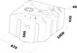 Polttoainesäiliö 1000x870x580 352 l (bensiini/diesel) - Perämoottorin Polttoainetarvikkeet - D147629 - 2