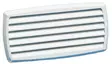 Ritilä ABS 201x101mm valkoinen - Tuulettimet ja venttiilit veneisiin - D125159 - 1