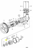 Tiiviste/Stefa/Sealing Ring Merivesipumppu Volvo (Sea Water Pump) - Sisäperämoottorin osat - 6499 - 3