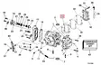 Tiiviste/Gasket Cover Inner Exhaust Evinrude/Johnson 5-8hv - Evinrude/Johnson osat perämoottoreille - 51019 - 1
