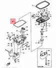 Tiiviste/Gasket Upper Casing Yamaha F8B/F9.9A/F9.9B - Yamaha muut - 6199 - 3