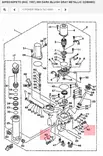 Venttiili/Valve Sub Assy Power Trim Yamaha 50G 60F 70B - Yamaha muut - 31429 - 2