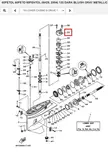Vesipumpun Kotelo/Housing Water Pump Yamaha 60F-90A 2-T - Yamaha osat perämoottoreille - 51299 - 1
