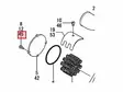 Yanmar Screw End Cover Ruuvi 6LY2 Merivesipumppu kansi - Yanmar moottorin alkuperäisosat - 36459 - 2