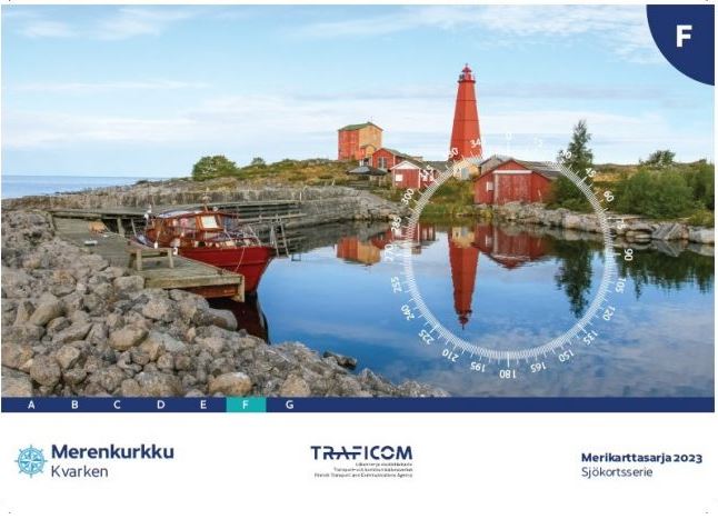 Karttasarja F MERENKURKKU Painos 2023 - Veneilykartat - 7949 - 1