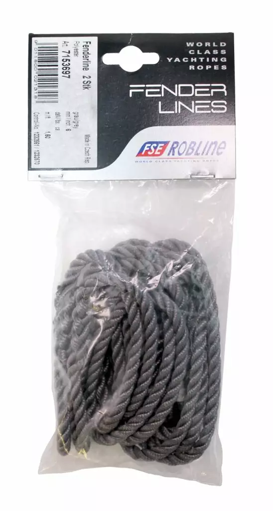 KÖYSI FENDERLINE 6MM/1,5M ANTRASIITTI - Veneen kiinnitys - M9517159369 - 1