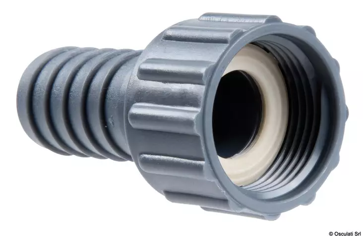 Letkuliitin naaras1 1/2" x 38mm - Läpiviennit, letkuliitos ja sulkuhanat - D124129 - 1