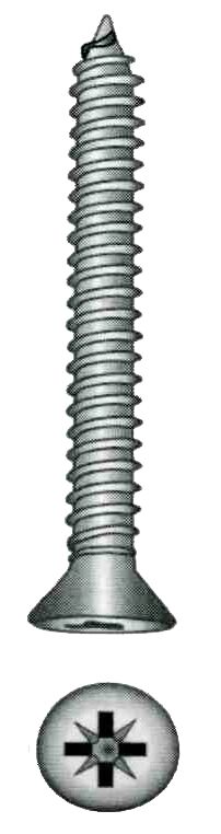 PELTIRUUVI UPPOK.3.5X19MM SS - Veneen lukot ja saranat - M9516040009 - 1
