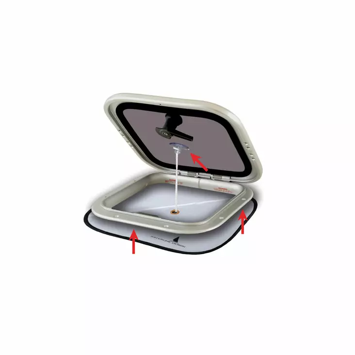 Pimennys/hyttysverkko kansiluukuille, pieni - Kansiluukut, ikkunat ja verhot - D247299 - 1