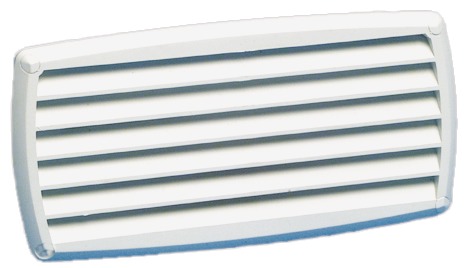 Ritilä ABS 201x101mm valkoinen - Tuulettimet ja venttiilit veneisiin - D125159 - 1