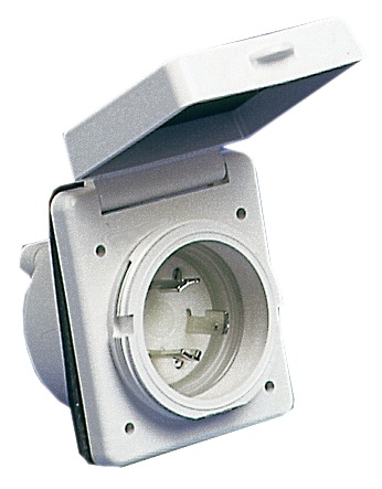 Sähkörasia 30A 220V valkoinen - Venesähkön asennustarvikkeet - D123749 - 1