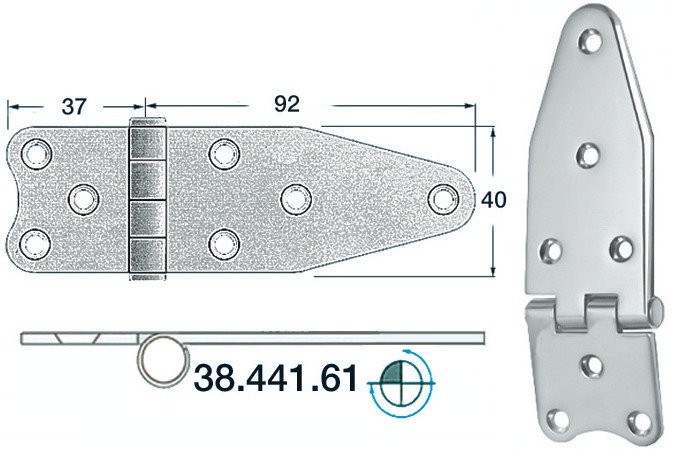 Sarana 129x40 - Saranat veneisiin - D124699 - 1