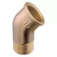 KULMAKAPPALE 45° R 3/4' MESSINKIÄ - Veneen LVI - M9515014472B - 1