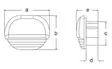 ASKELMAVALO KROMATTU, VALKOINEN LED - Veneen valaistus - M9514024346B - 3