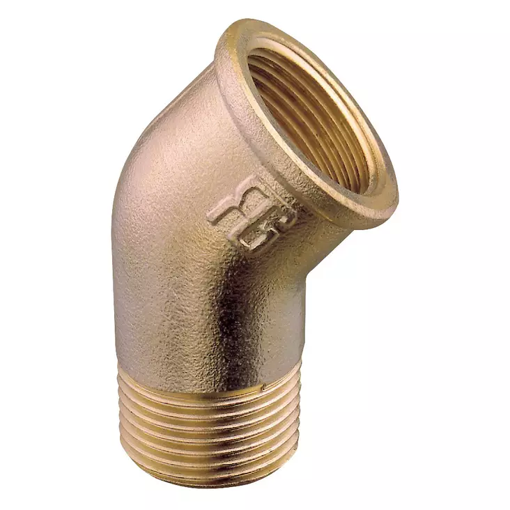 KULMAKAPPALE 45° R 3/4' MESSINKIÄ - Veneen LVI - M9515014472B - 1